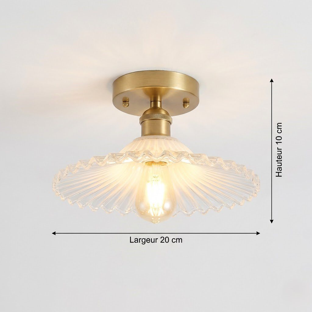 Vintage Glass Ceiling Light view 2