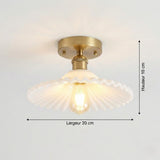 Vintage Glass Ceiling Light view 4