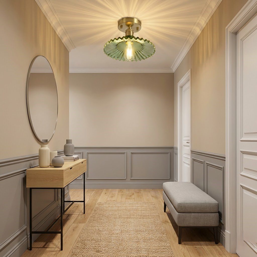 Vintage Glass Ceiling Light view 8