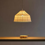 Linen and Bamboo Pendant Light view 1