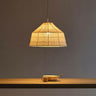 Linen and Bamboo Pendant Light