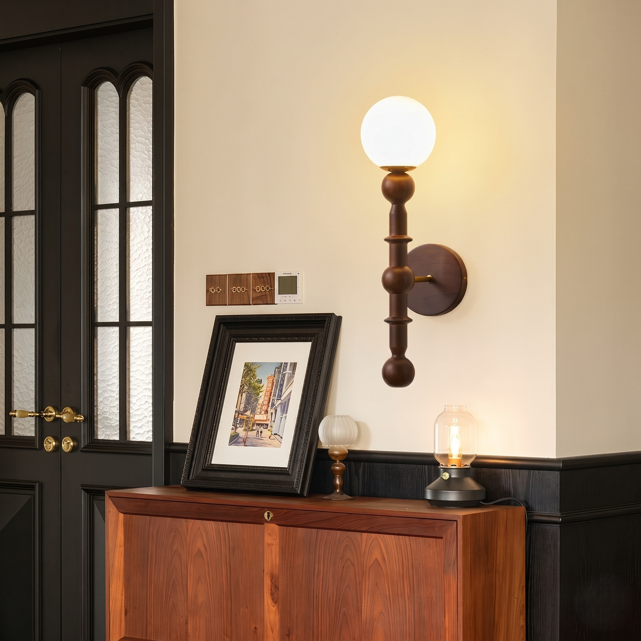 Wall Sconce with Wood view 5