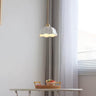 White and Gold Ceramic Pendant Light