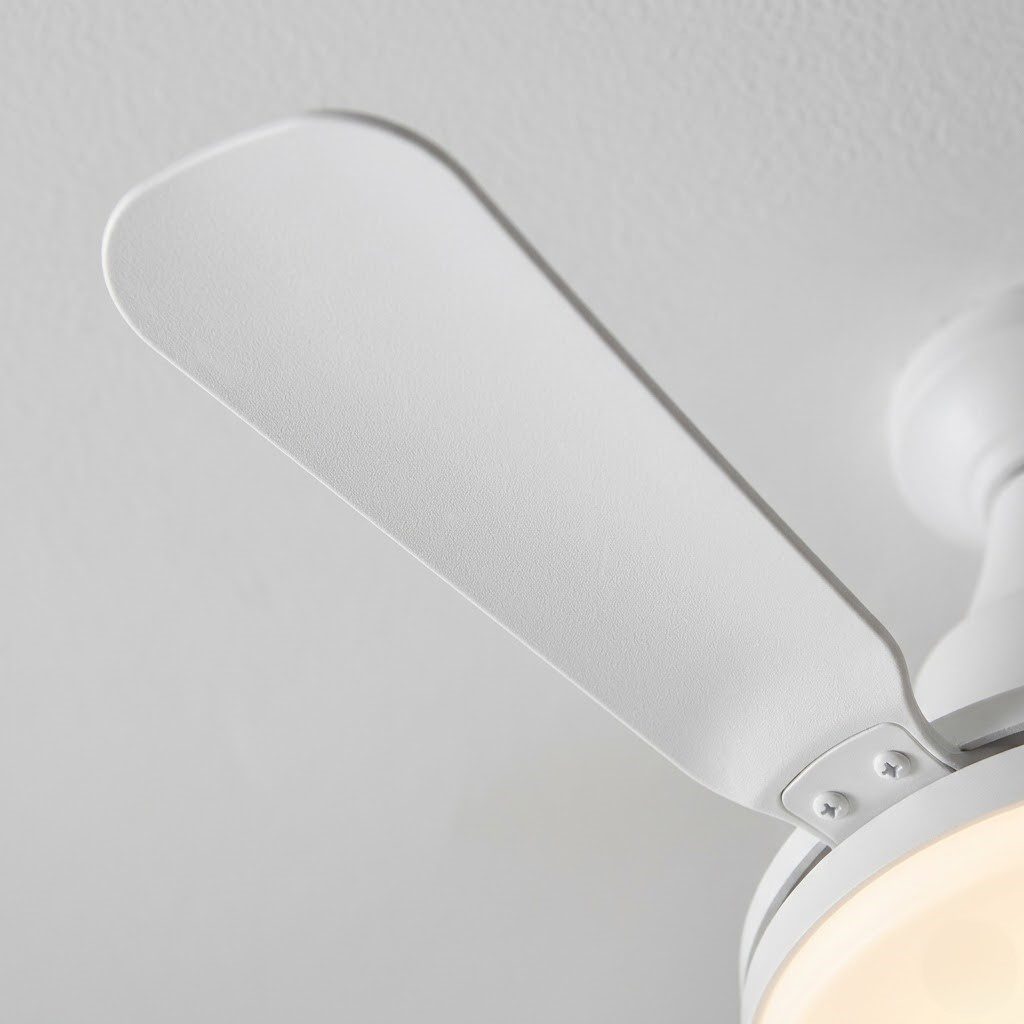 White Ceiling Fan with Light view 5