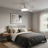 White Ceiling Fan with Light view 6