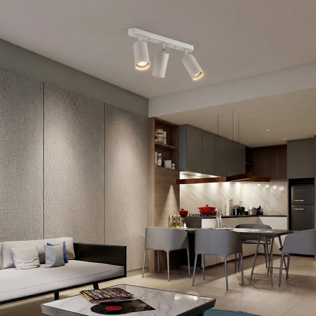 White Ceiling Spotlights view 6