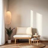 White Fabric Cylinder Pendant Light view 4