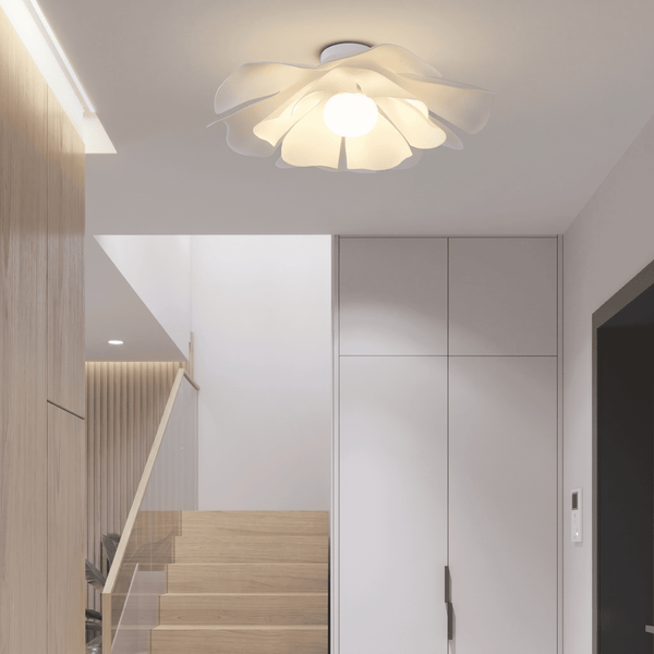 White Flower Ceiling Light