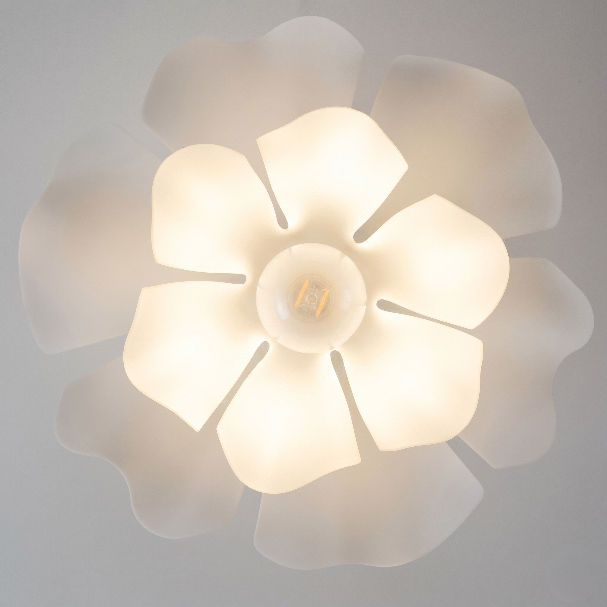 White Flower Ceiling Light view 4