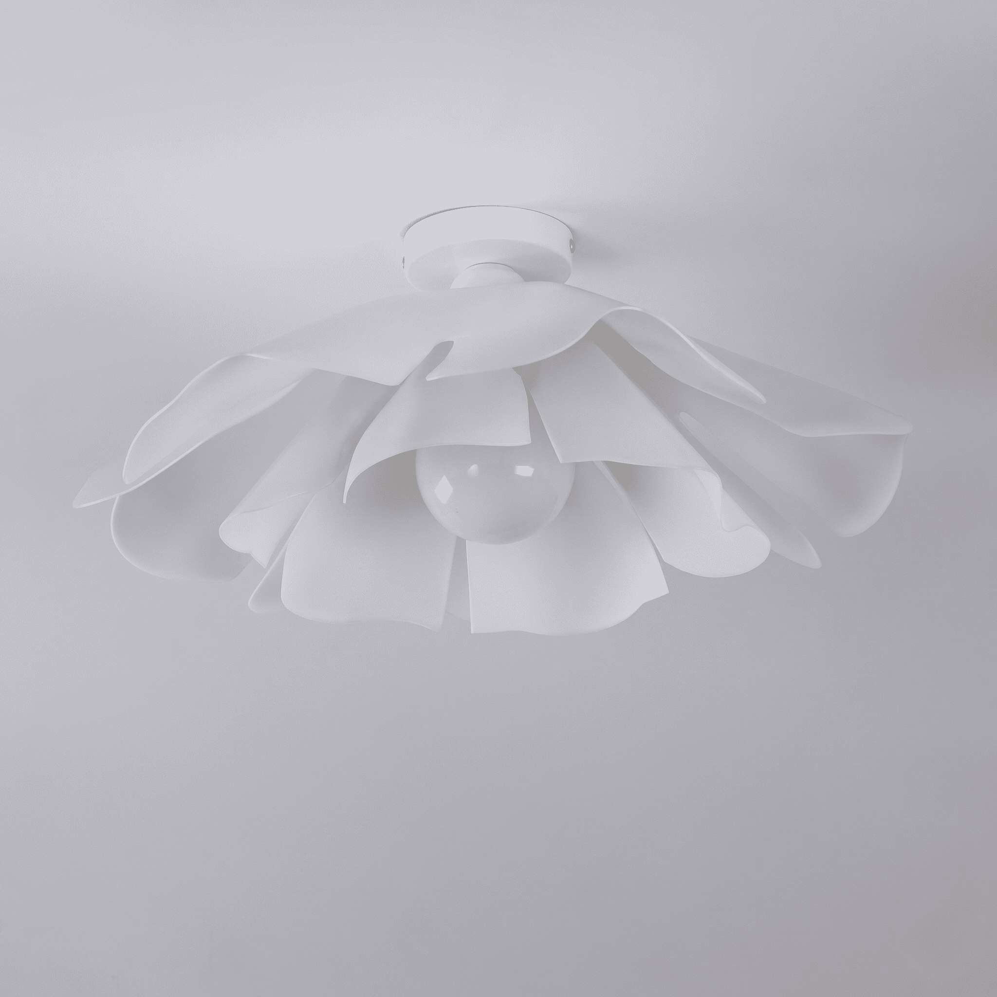 White Flower Ceiling Light view 5