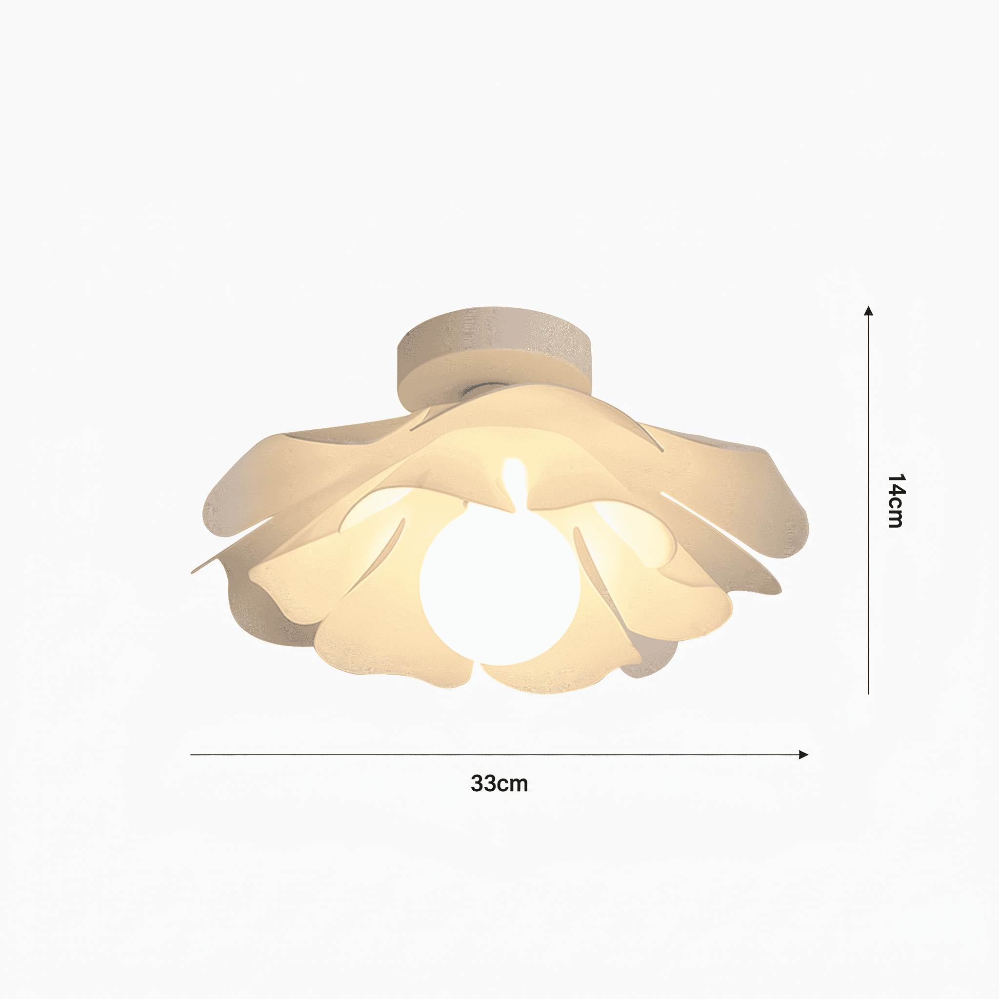 White Flower Ceiling Light view 7