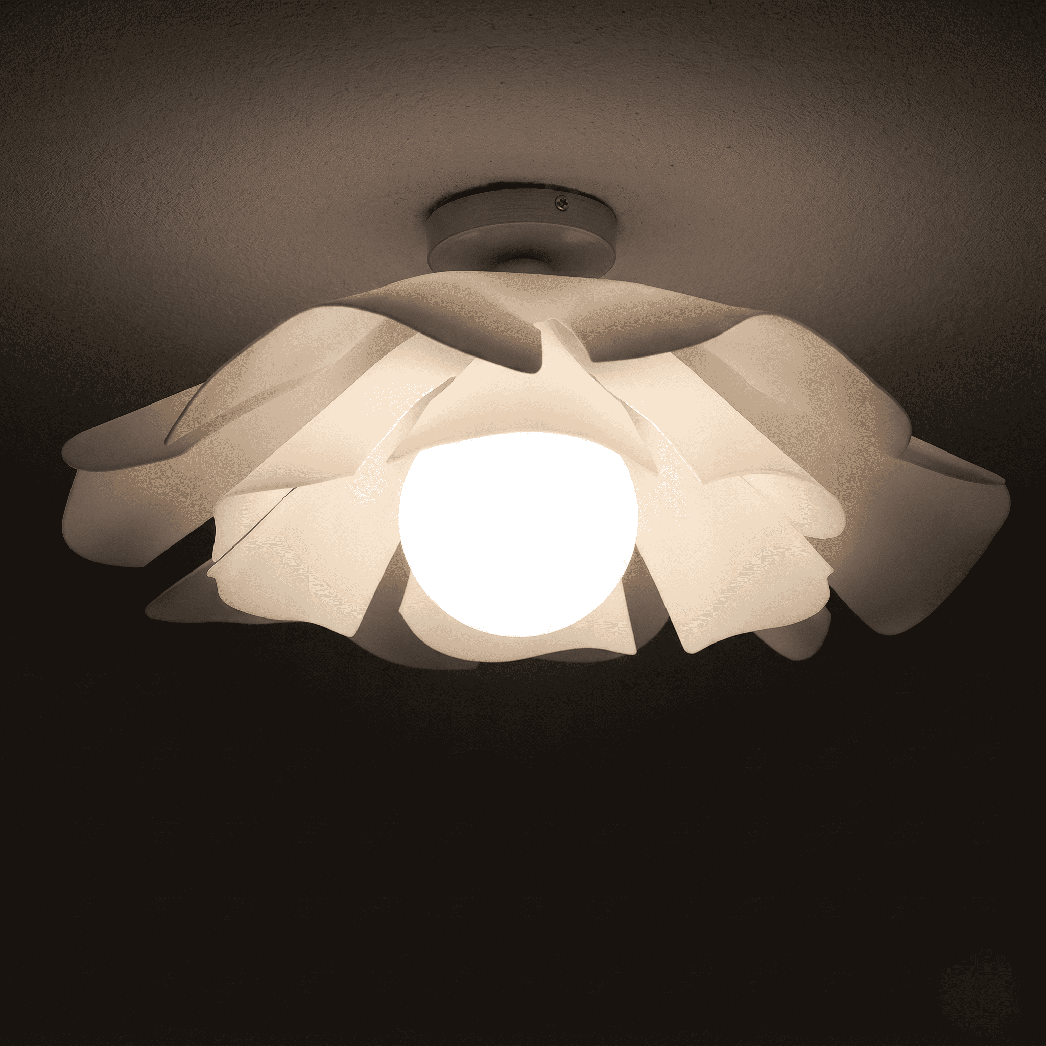White Flower Ceiling Light view 9