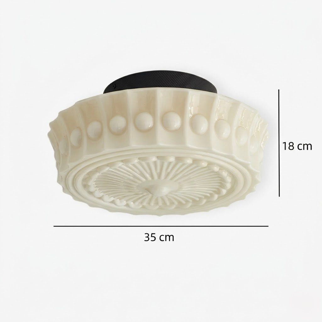 White Flush Ceiling Light view 6