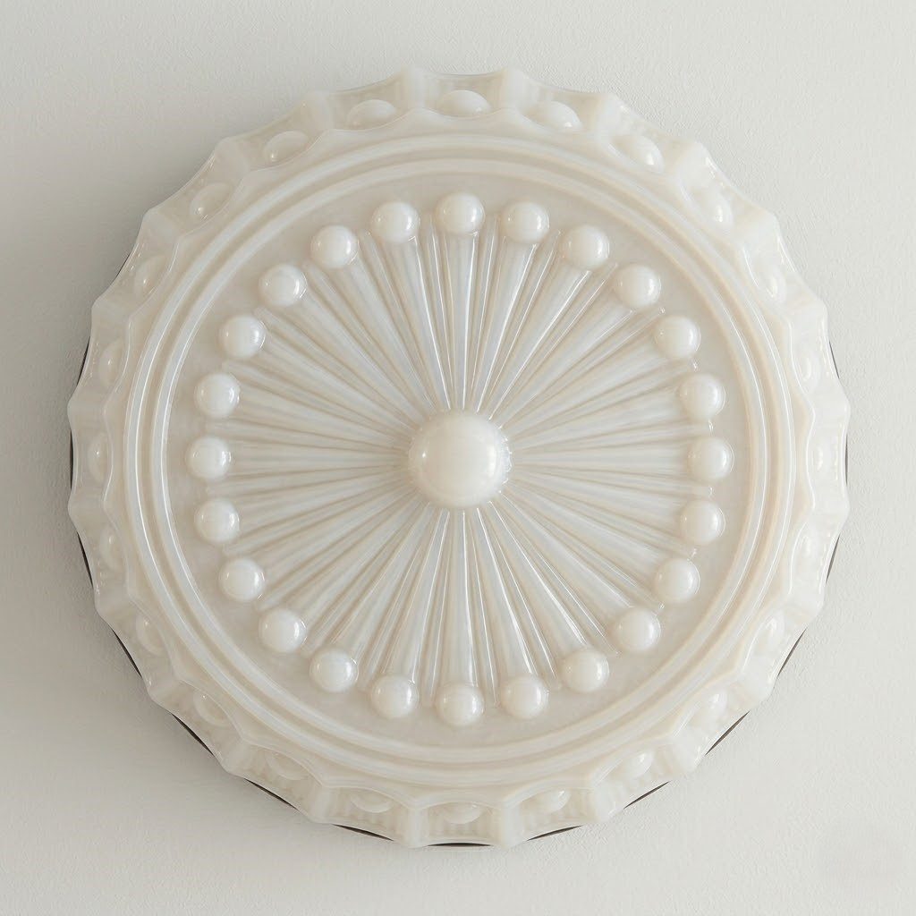 White Flush Ceiling Light view 7