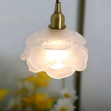 White Glass Pendant Light view 4