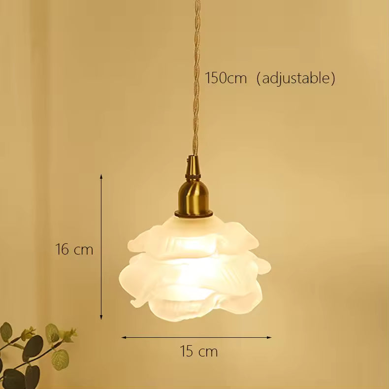 White Glass Pendant Light view 5