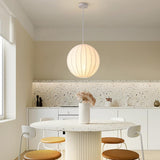 White Globe Light Pendant view 3