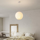 White Globe Light Pendant view 5