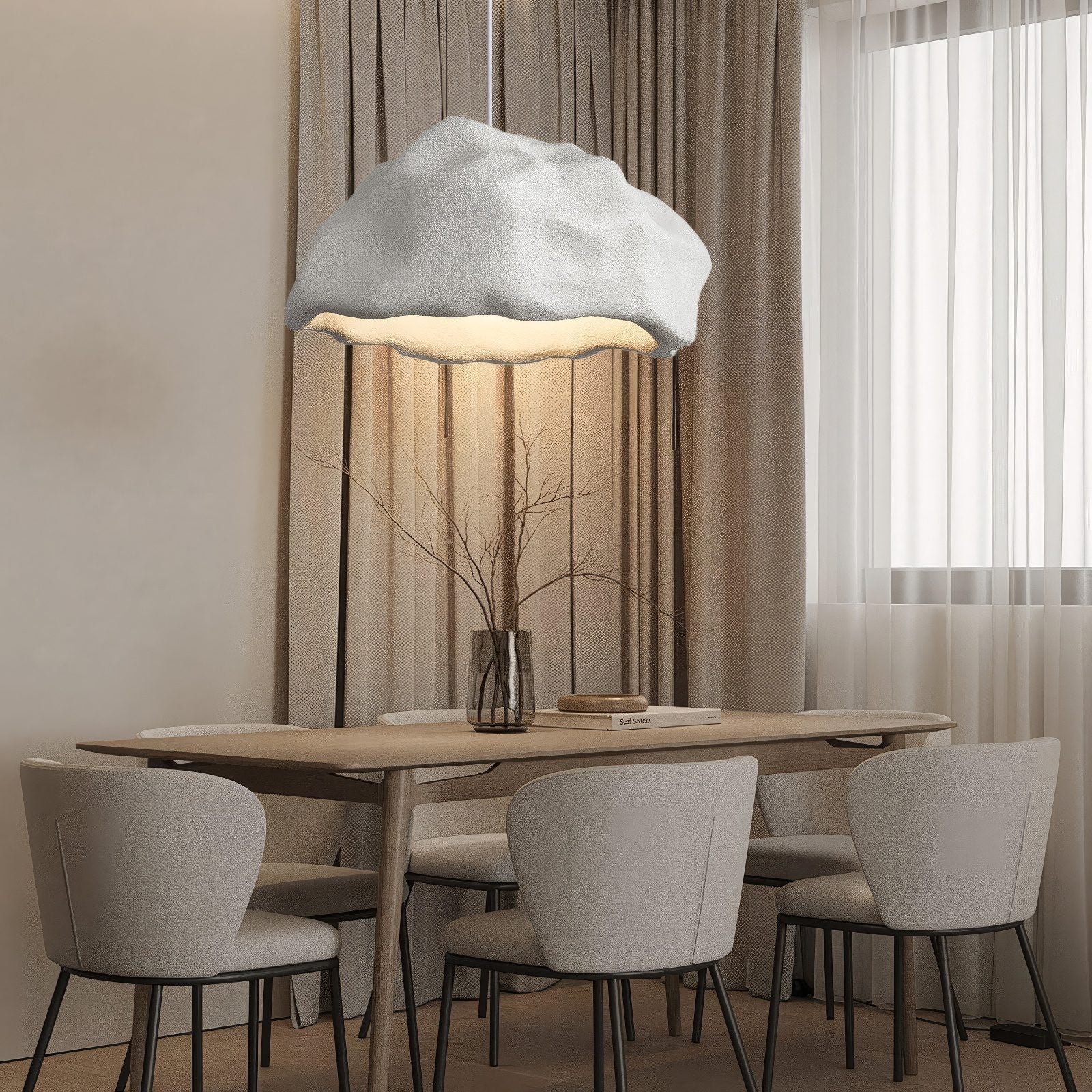 White Pendant Ceiling Light view 1
