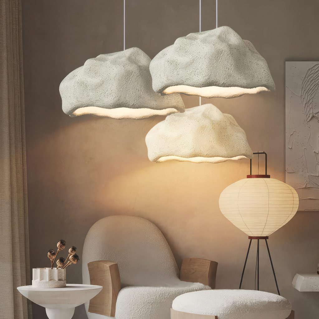 White Pendant Ceiling Light view 4