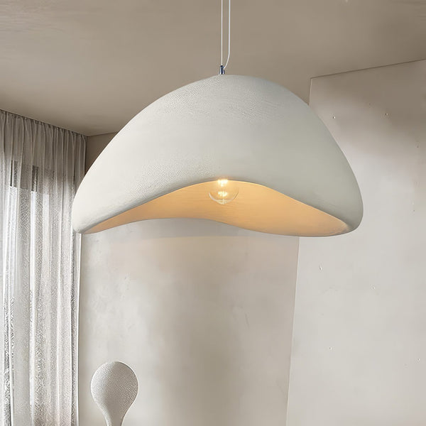 White Terracotta Pendant Light