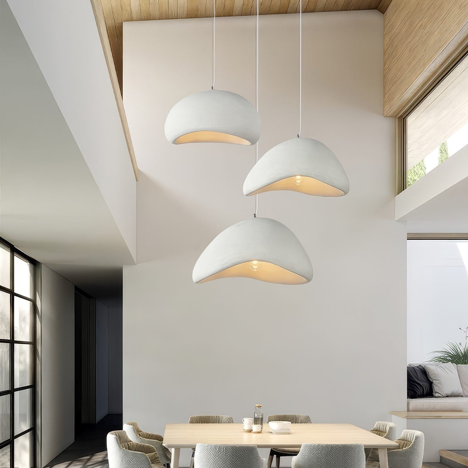 White Terracotta Pendant Light view 13