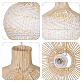 White Rattan Pendant Light view 9