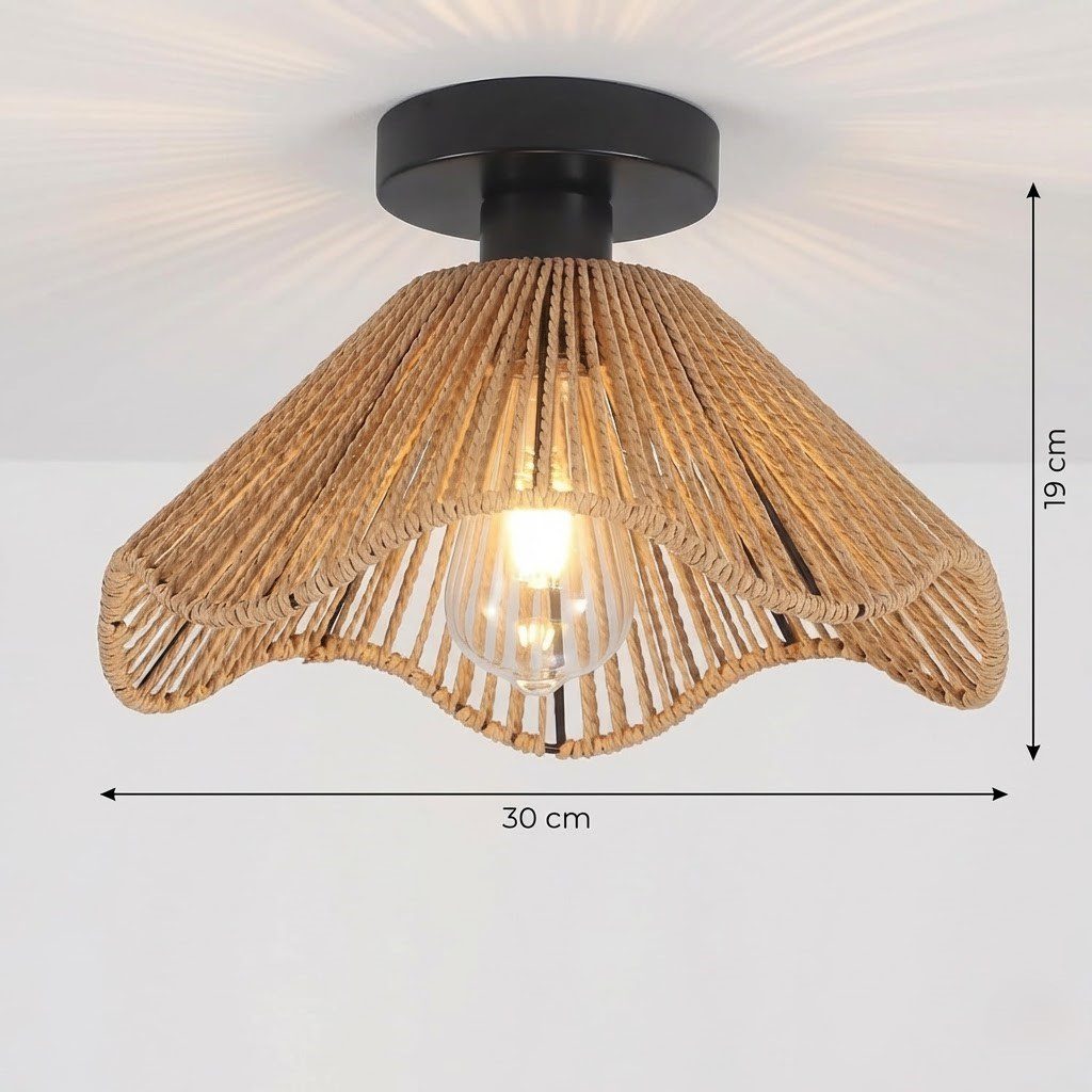 Wicker Ceiling Light view 7