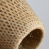 Woven Bamboo and Wood Wall Light view 5