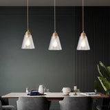 Wood and Glass Pendant Light view 4