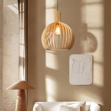 Wood Cage Pendant Light view 5