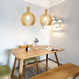 Wood Cage Pendant Light view 7