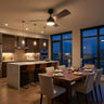 Wood Ceiling Fan with Light