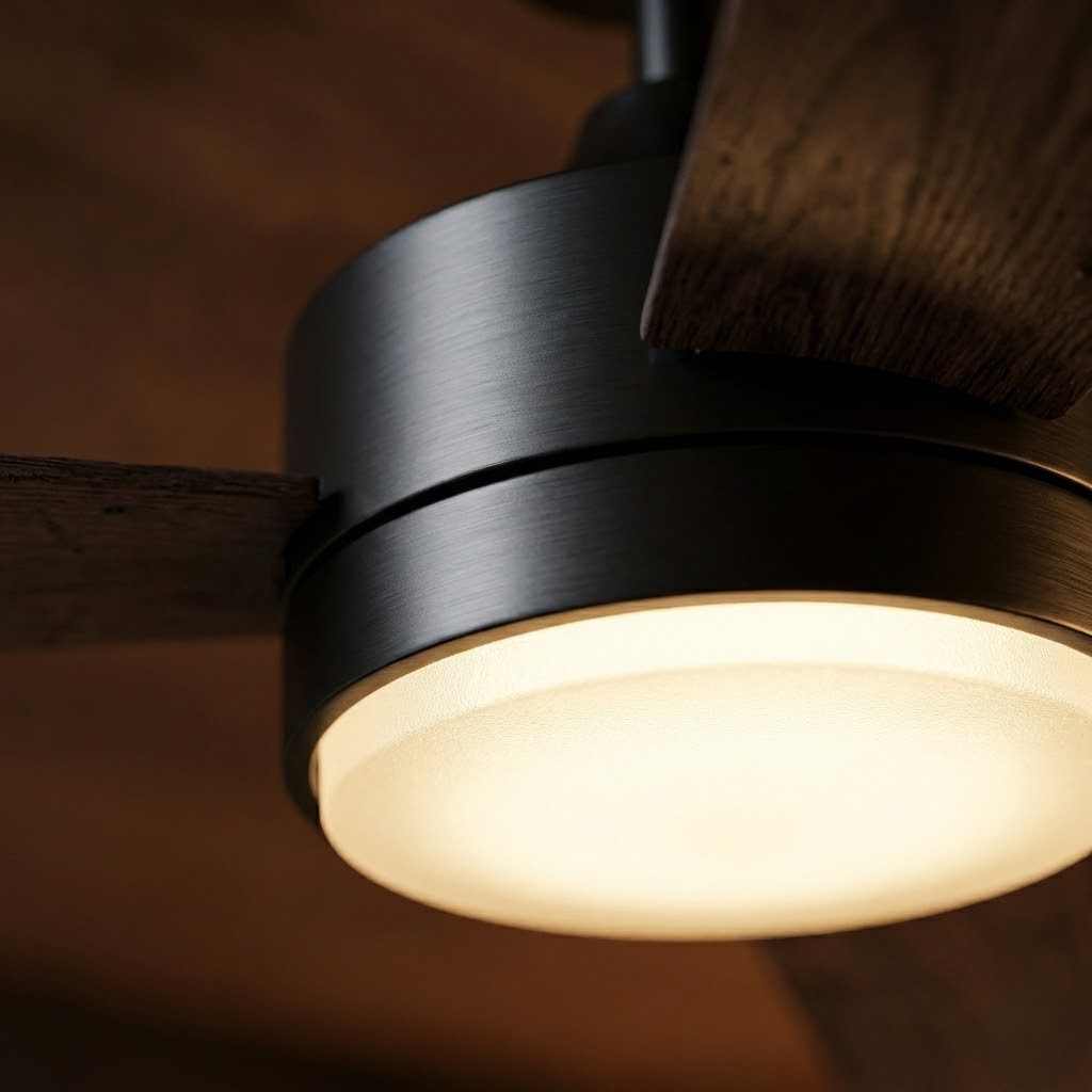 Wood Ceiling Fan with Light view 2