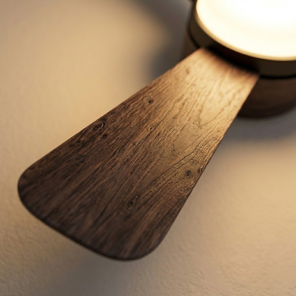 Wood Ceiling Fan with Light view 4