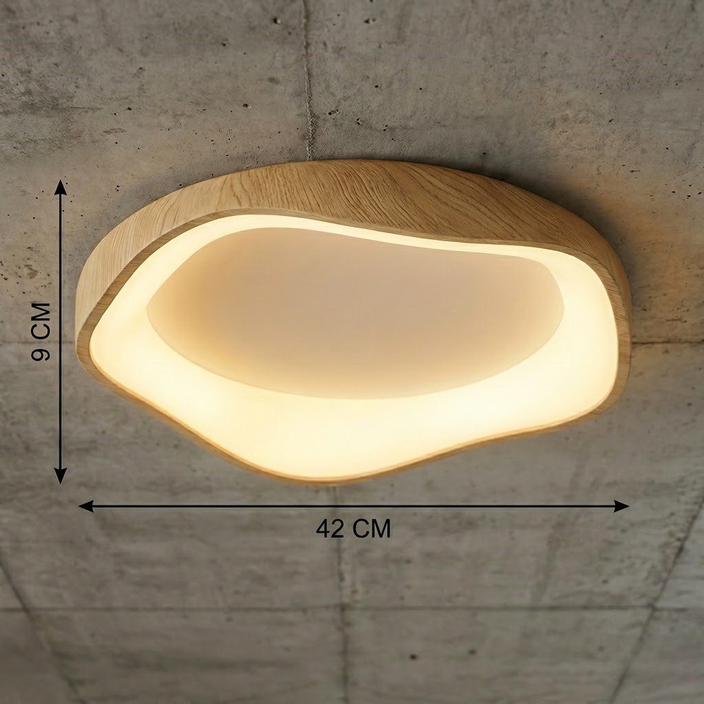 Wood LED Ceiling Light view 2