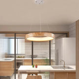 Wood Ring LED Pendant Light view 6