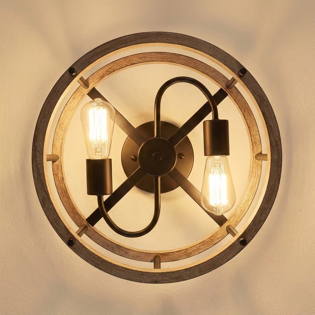 Wood and Metal Ceiling Light view 6