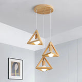 Wooden Cluster Pendant Light view 2