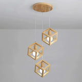 Wooden Cluster Pendant Light view 3