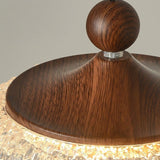 Wooden Crystal Ceiling Light view 2
