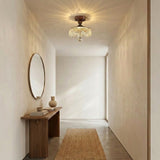 Wooden Crystal Ceiling Light view 5