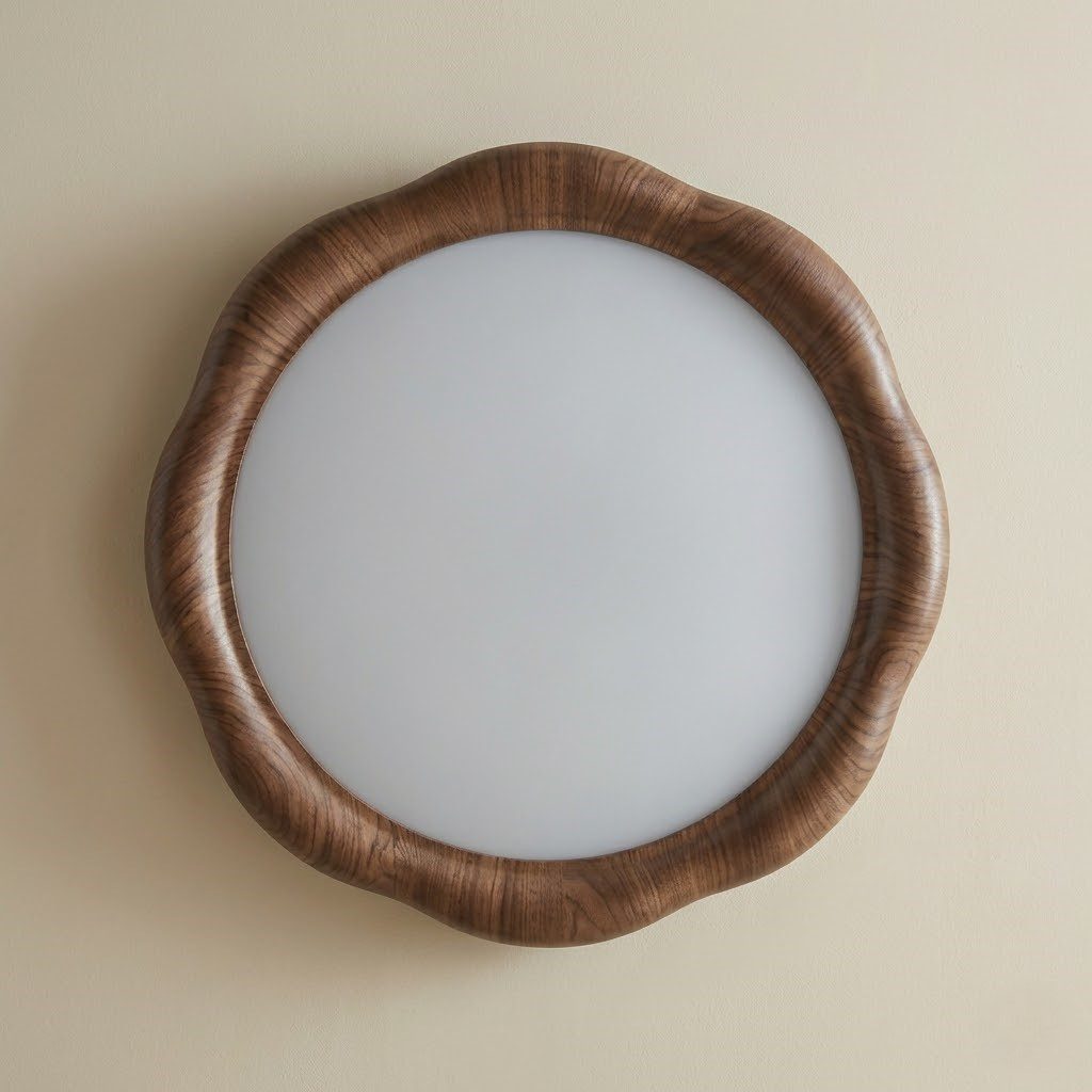 Wooden Flush Ceiling Light view 7