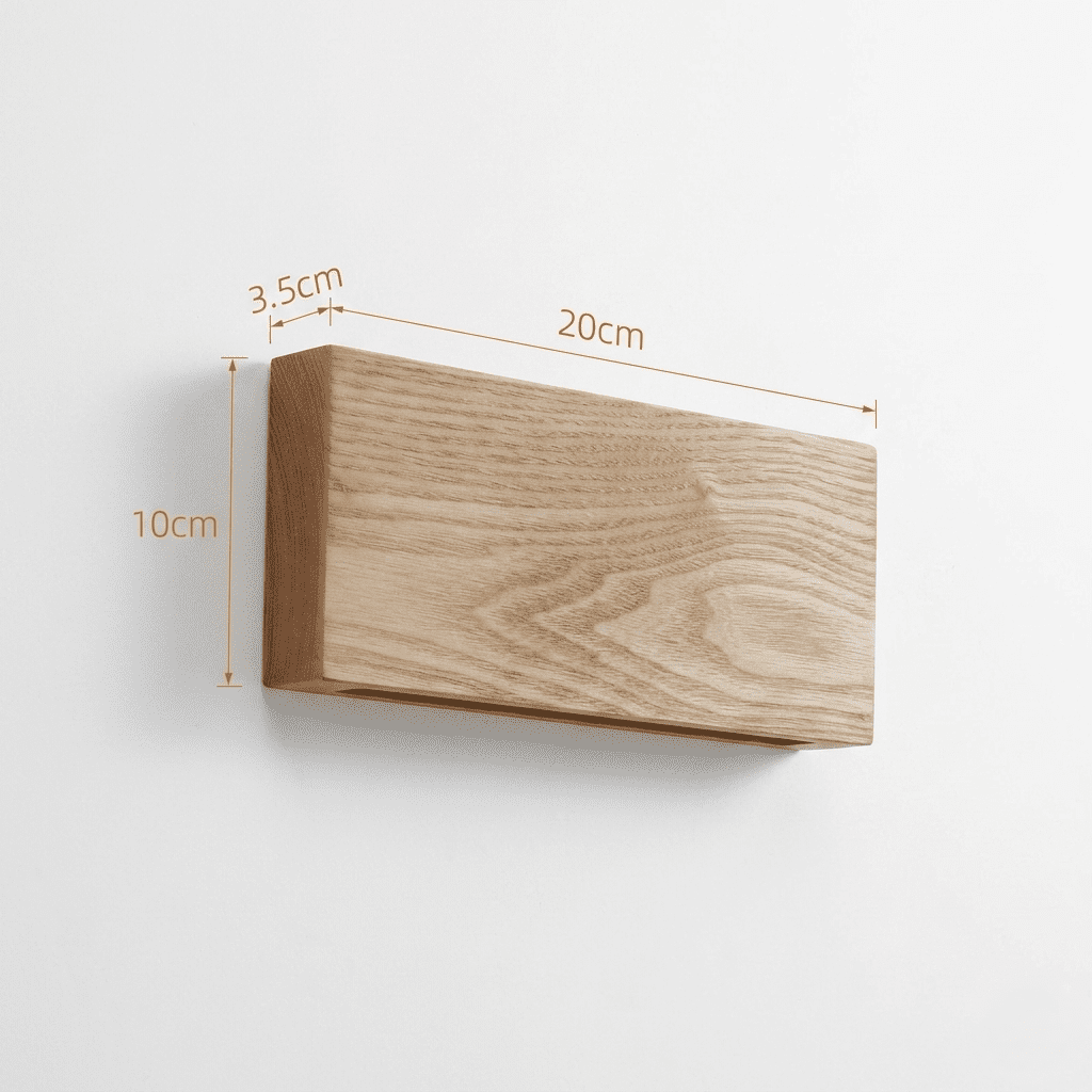 Wooden LED Wall Light view 2