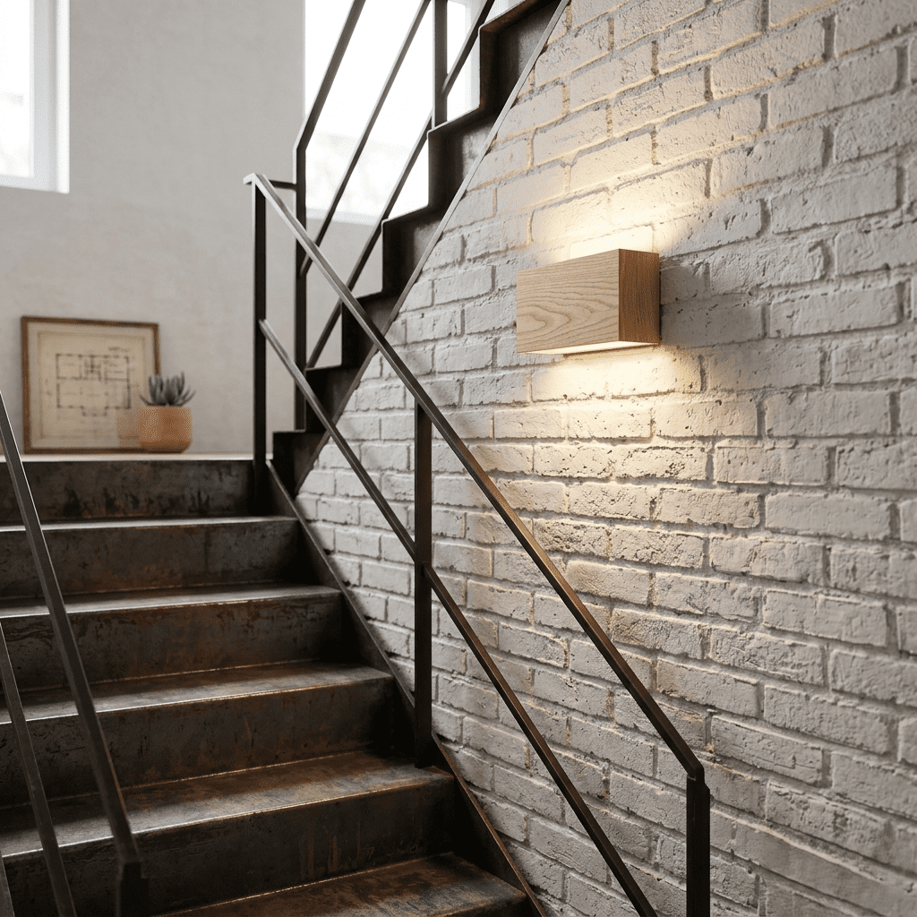 Wooden LED Wall Light view 4