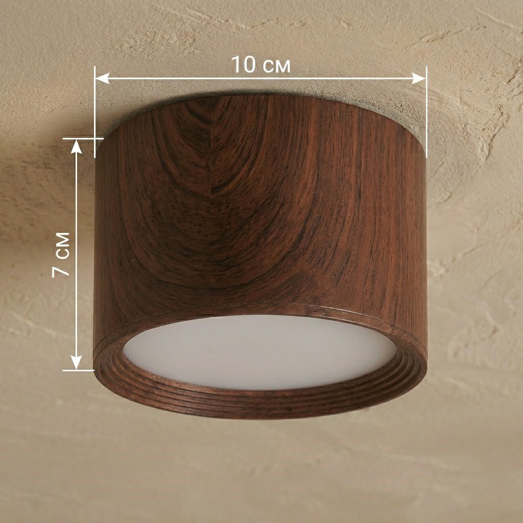 Walnut Wood Ceiling Spotlight view 9