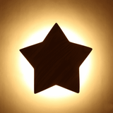 Wooden Star Nursery Wall Light view 4