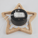 Wooden Star Nursery Wall Light view 6