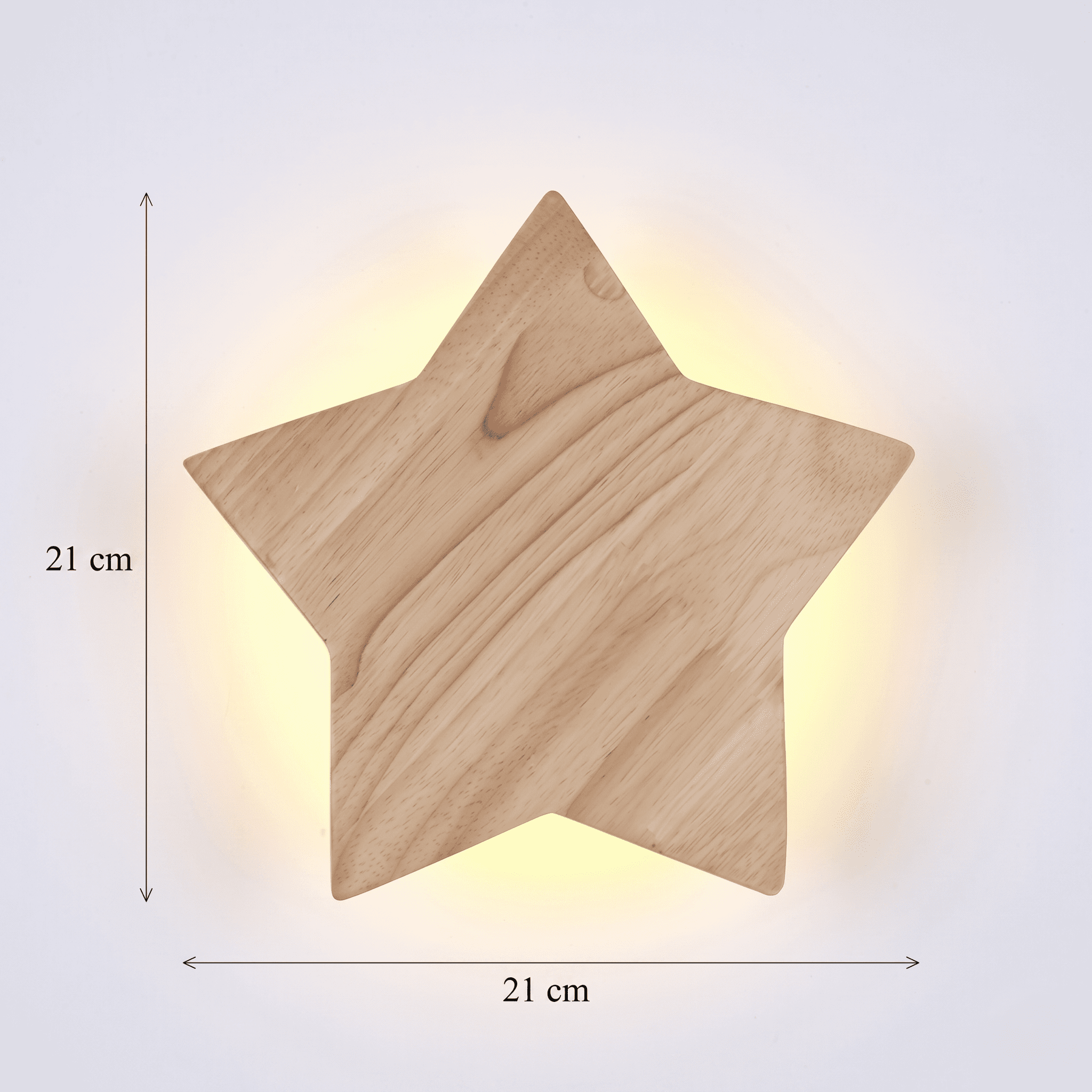 Wooden Star Nursery Wall Light view 8