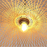 Woven Bamboo Pendant Light view 2